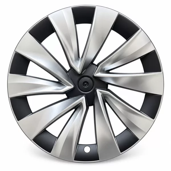 Enjoliveur Nova noir / argent pour Tesla Model Y, jante 20 pouces