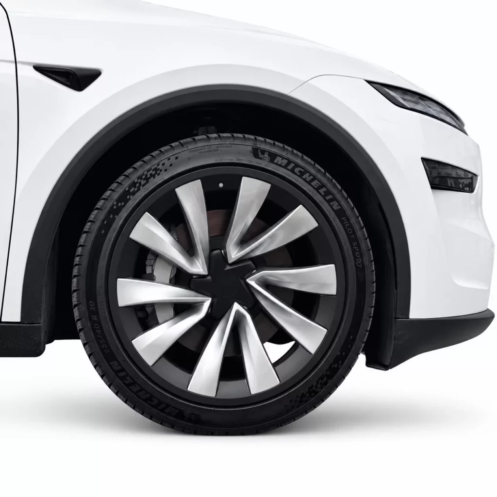 Anneau de protection de jante noir mat pour Tesla Model Y, jante 20 pouces