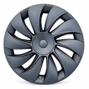 Enjoliveur Cyclone noir mat pour Tesla Model Y, jante 19 pouces