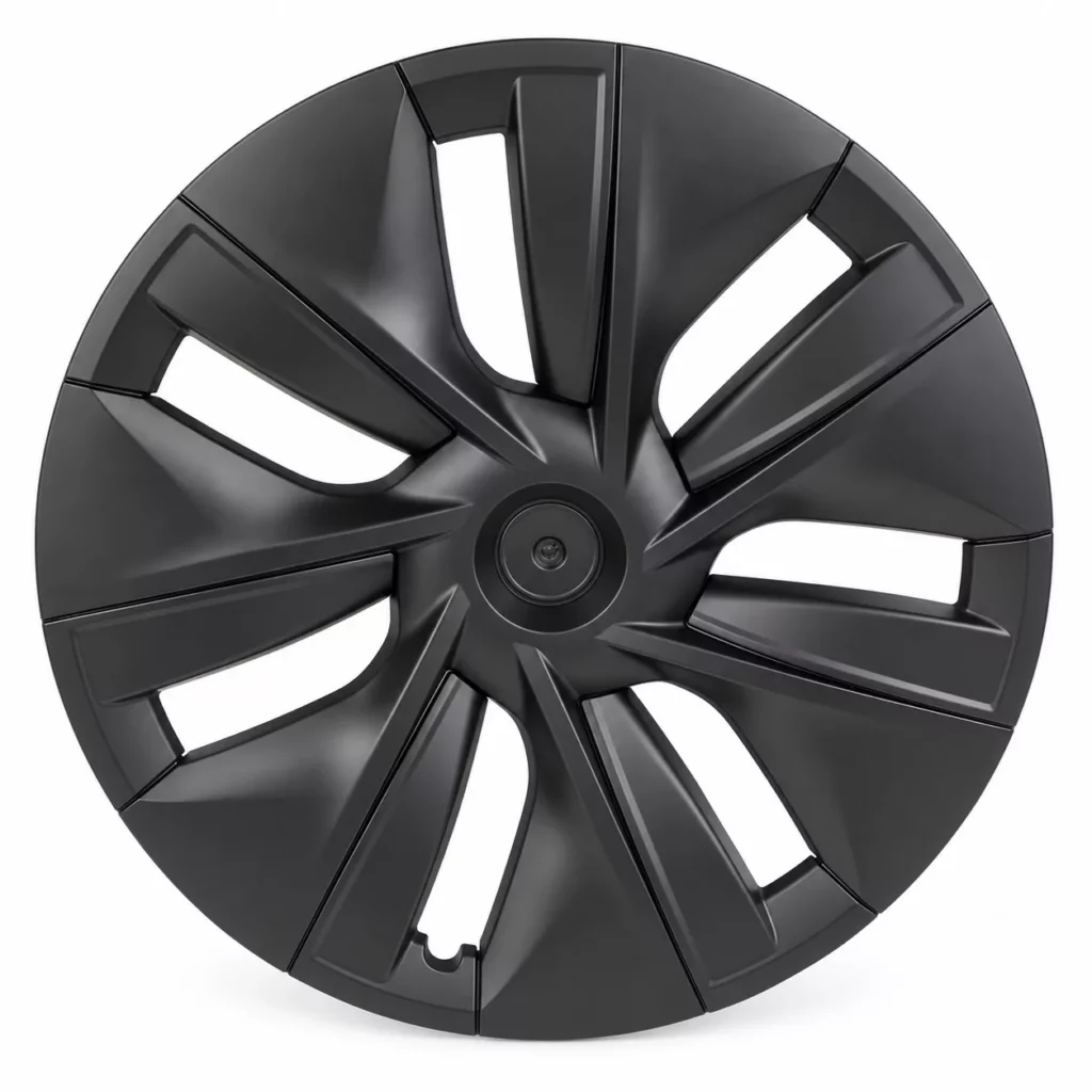 Enjoliveur style d’origine bord intégral noir mat pour Tesla Model Y, jante 19 pouces
