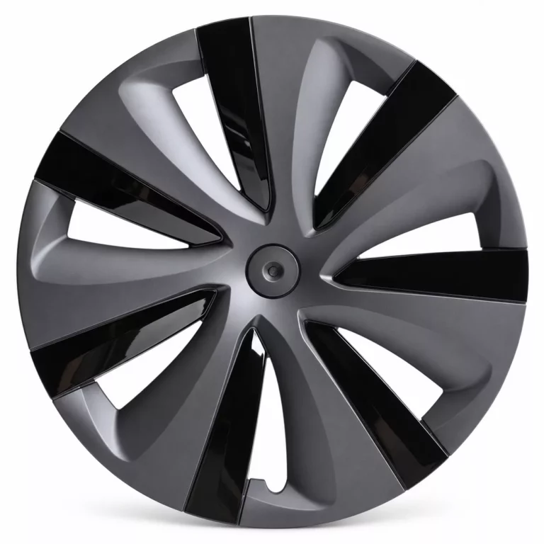 Enjoliveur Tempête noir / gris pour Tesla Model Y, jante 19 pouces