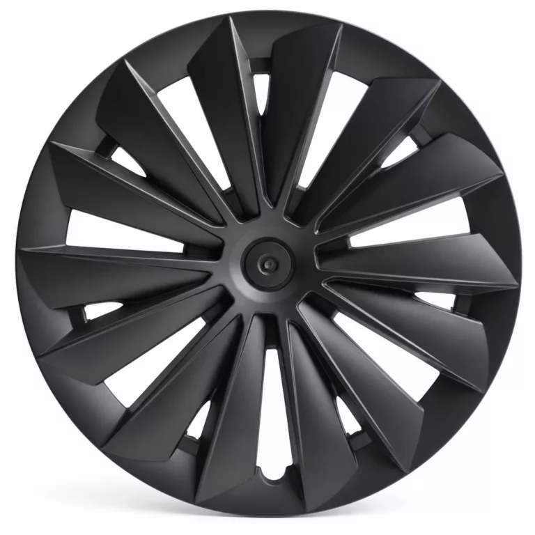 Enjoliveur Lame d’épée noir mat pour Tesla Model Y, jante 19 pouces