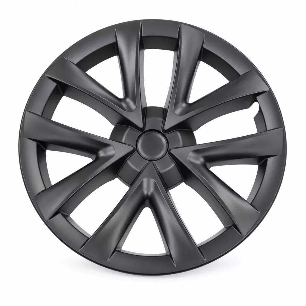Enjoliveur Toile d’araignée génération 1 noir mat pour Tesla Model 3, jante 18 pouces