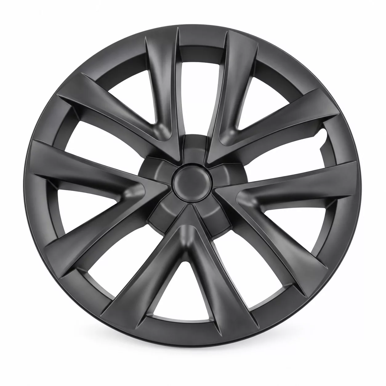 Enjoliveur — Toile d’araignée, génération 1 — Model 3 — 18 pouces — Noir mat Enjoliveur Toile d’araignée génération 1 noir mat pour Tesla Model 3, jante 18 pouces