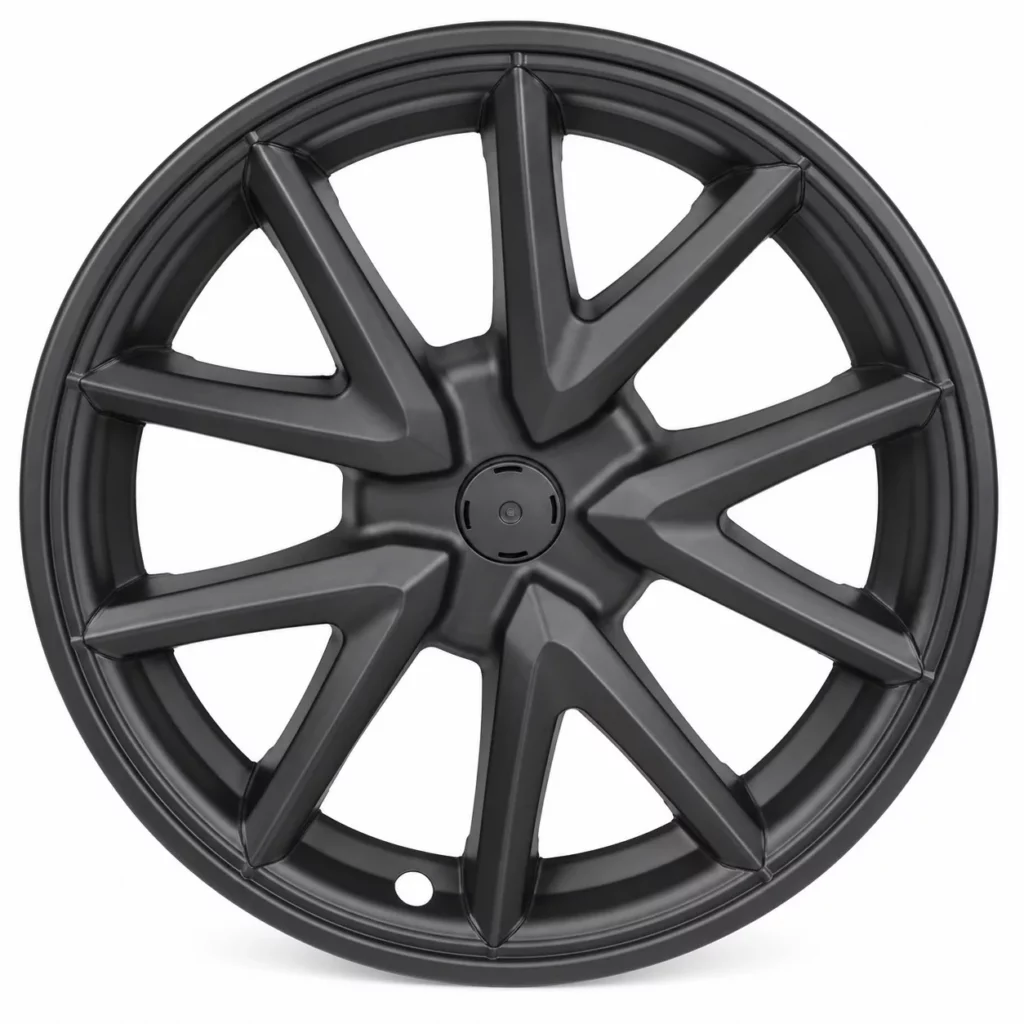 Enjoliveur Sport avec rebord noir mat pour Tesla Model 3, jante 18 pouces
