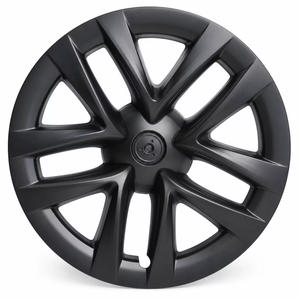 Enjoliveur Toile d’araignée génération 2 noir mat pour Tesla Model 3, jante 18 pouces