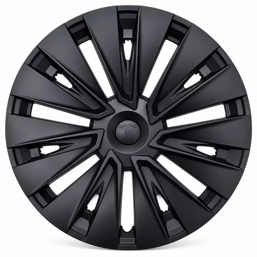 Enjoliveur style Model X noir mat pour Tesla Model Y, jante 19 pouces