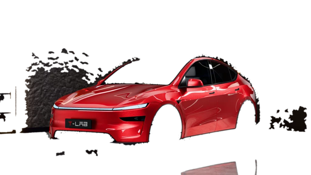 Tesla Model Y en PPF coloré métallisé Crimson (YC1523)